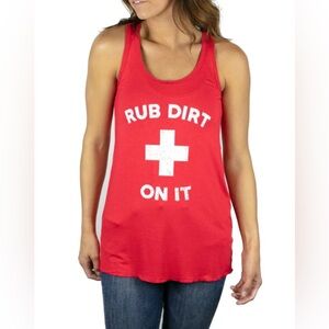 Baseballism Tank - Rub Some Dirt On It - Size XXL